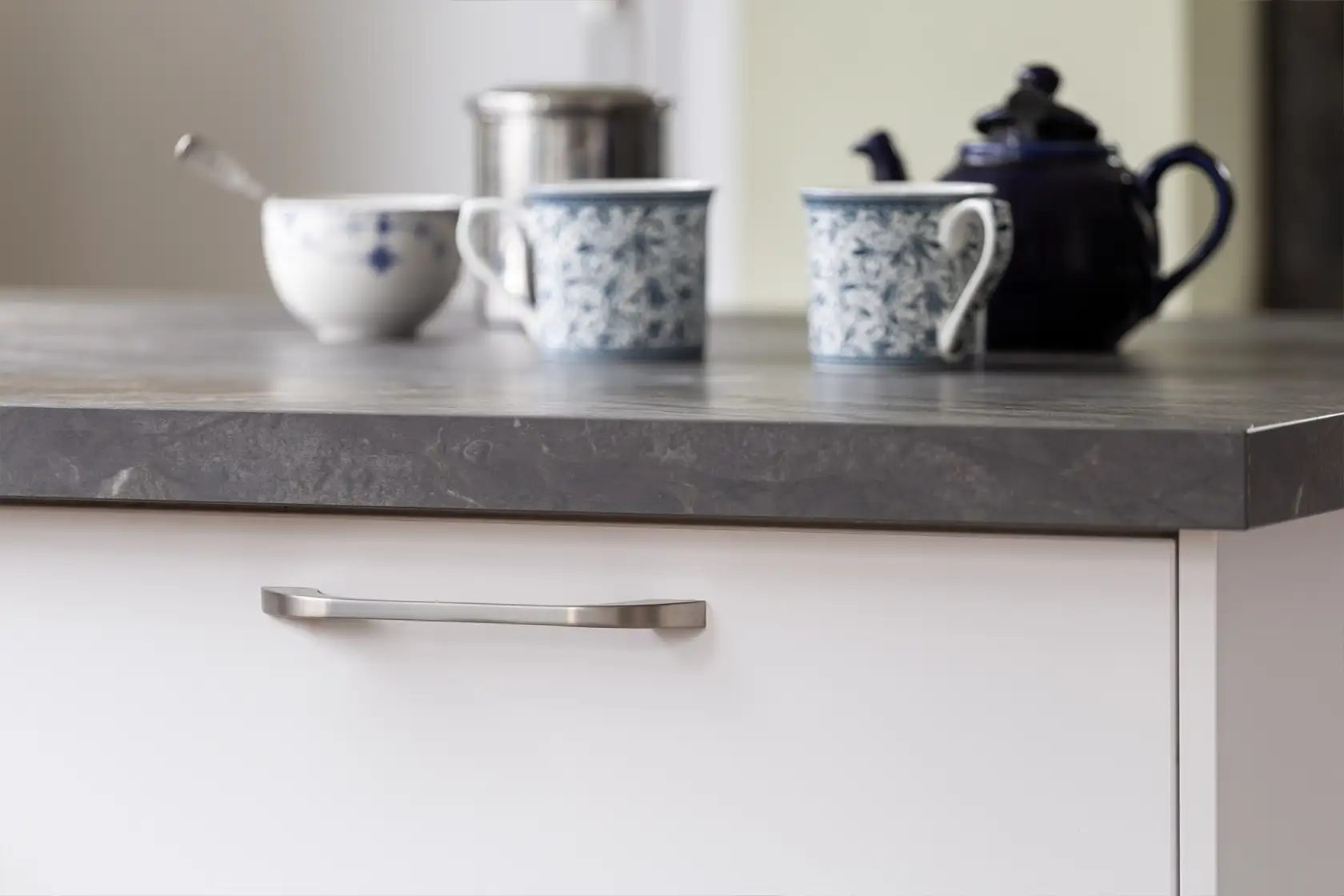 hacker square edged worktop style