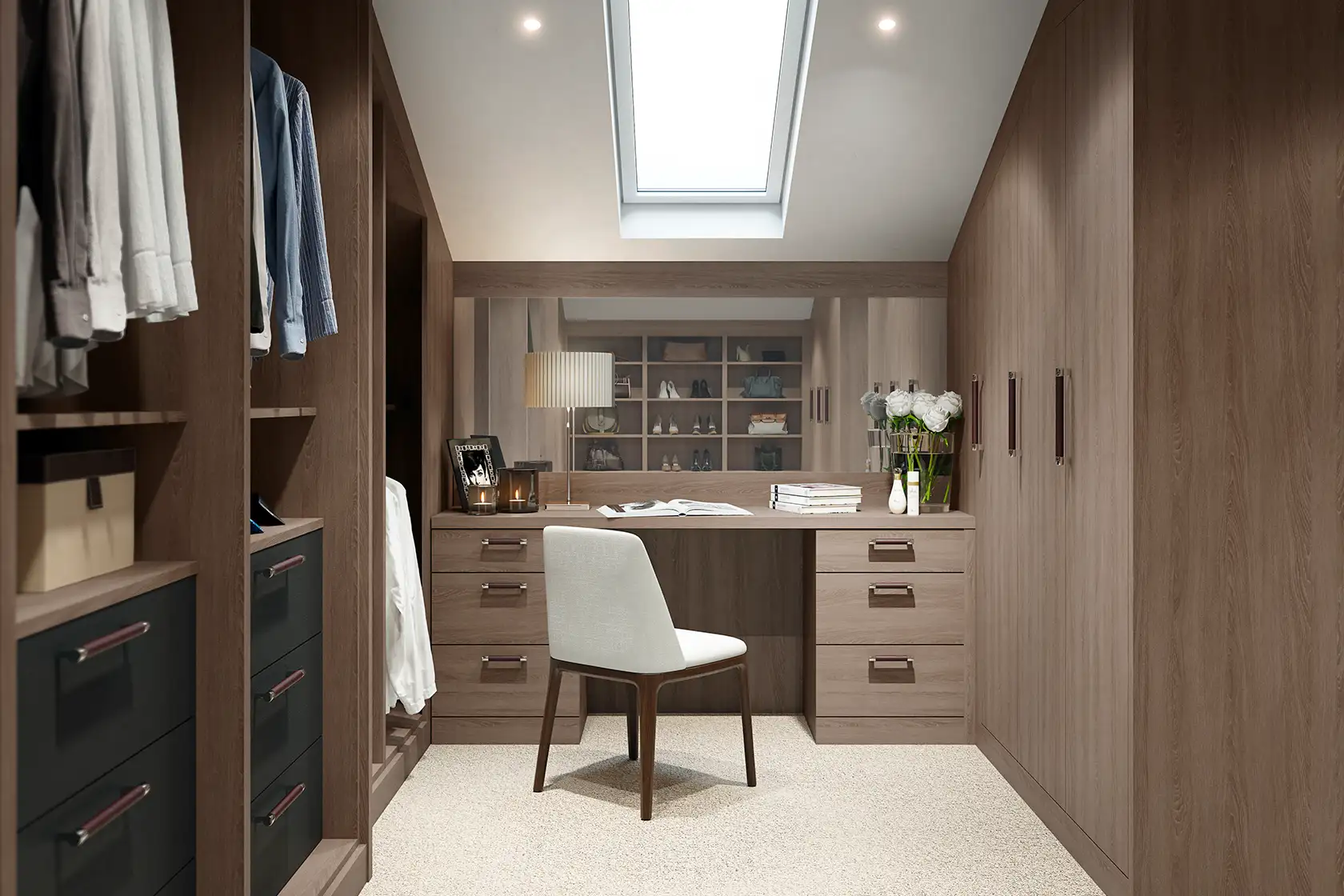 dressing rooms Walk-in Wardrobe dressing table