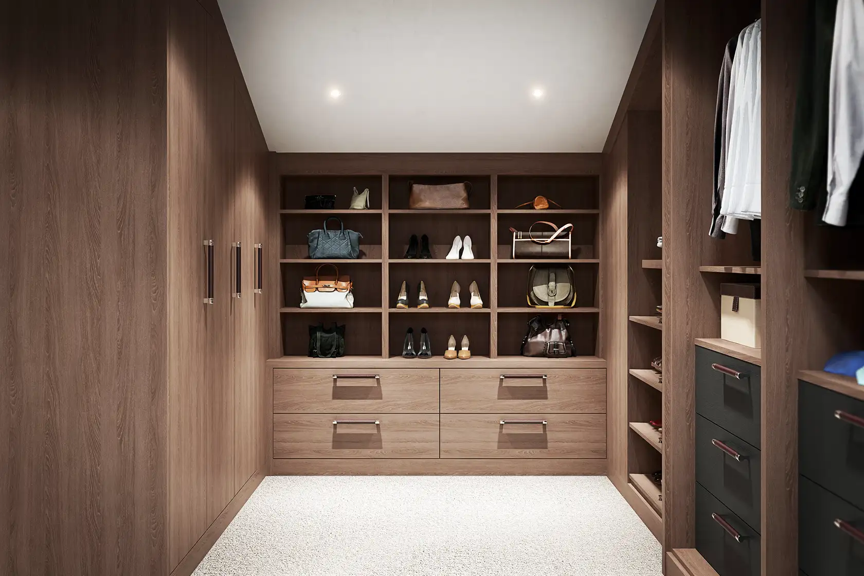 walkin wardrobes Walk-in Wardrobe open shelving