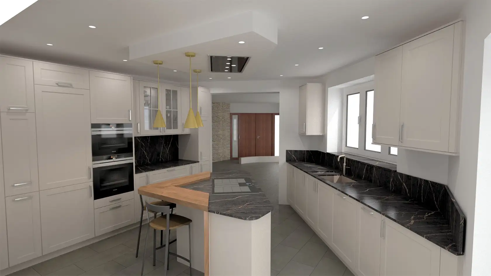 island layout option