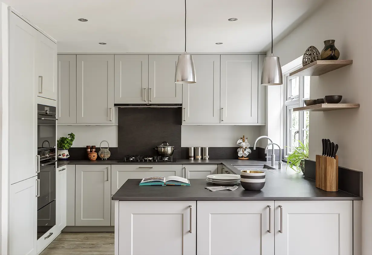 contemporary shaker kitchen