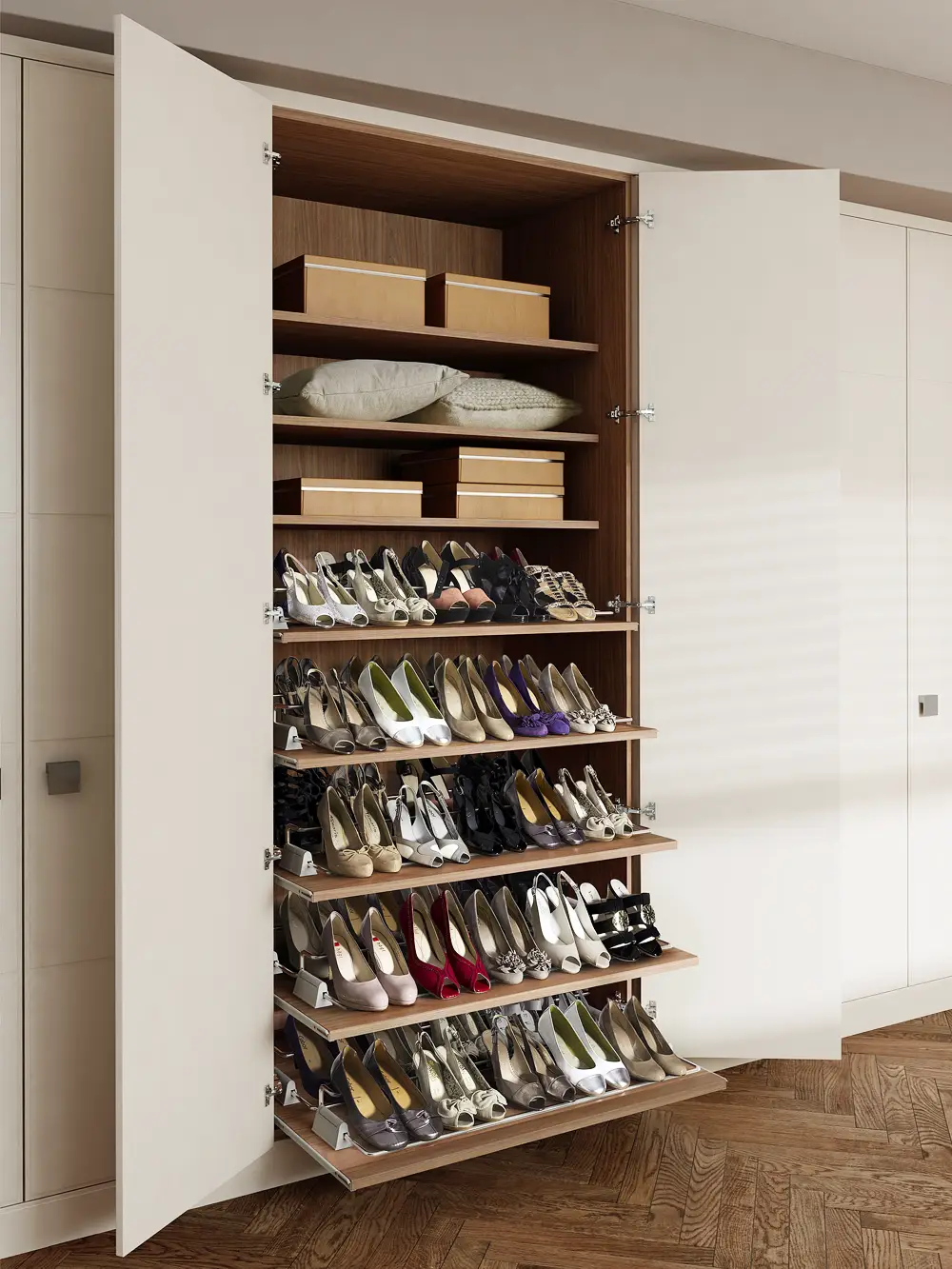bedroom shoe storage
